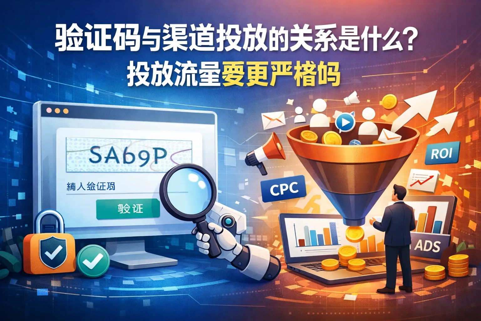 验证码与渠道投放的关系是什么?投放流量要更严格吗