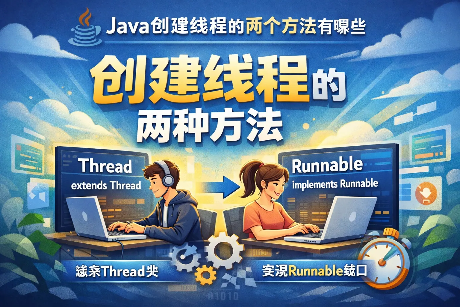 java创建线程的两个方法有哪些