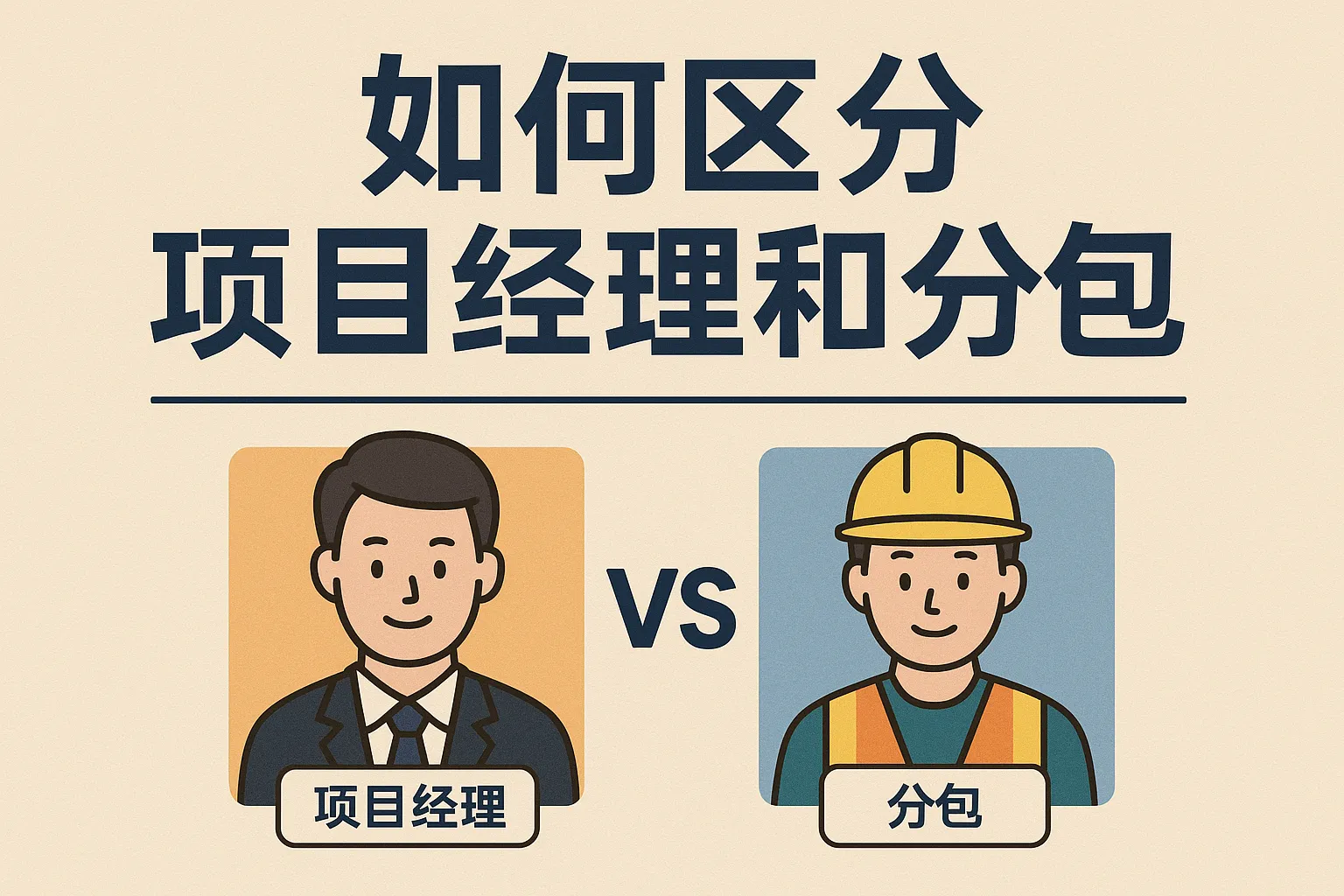 如何区分项目经理和分包