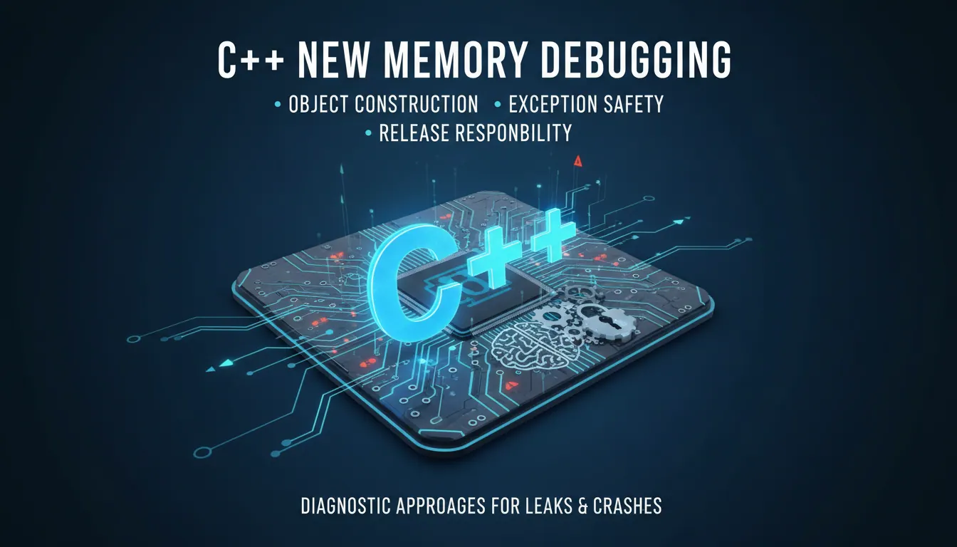 C++ new 使用怎么排查内存问题:对象构造、异常安全和释放责任的调试思路