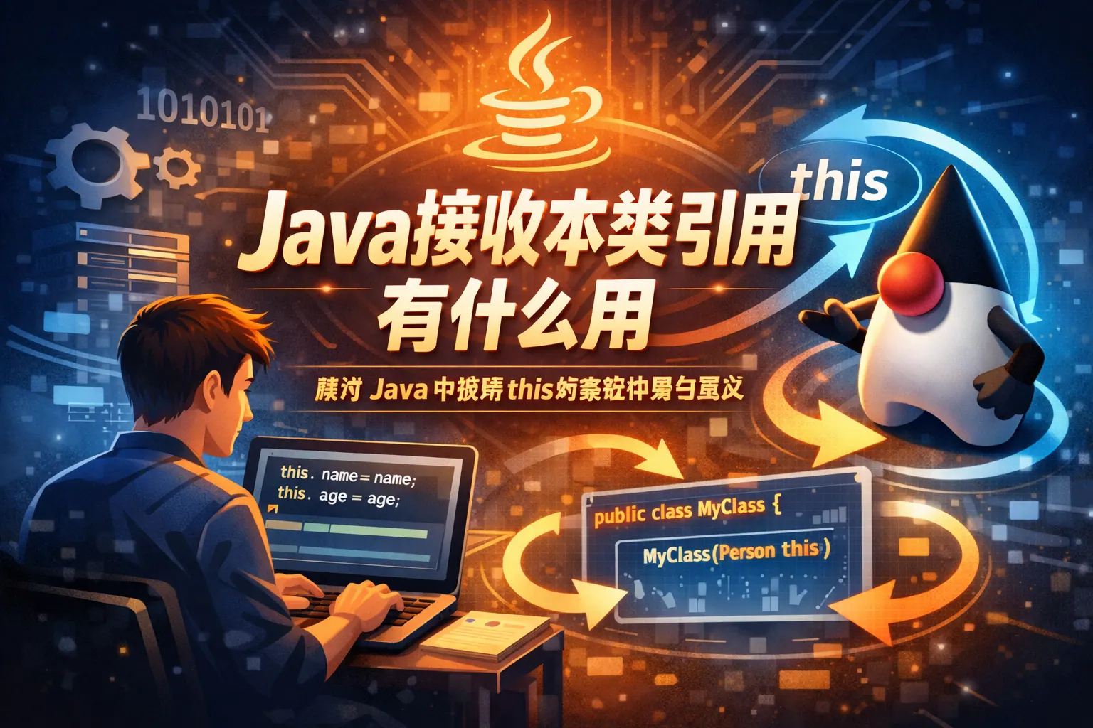 java接收本类引用有什么用