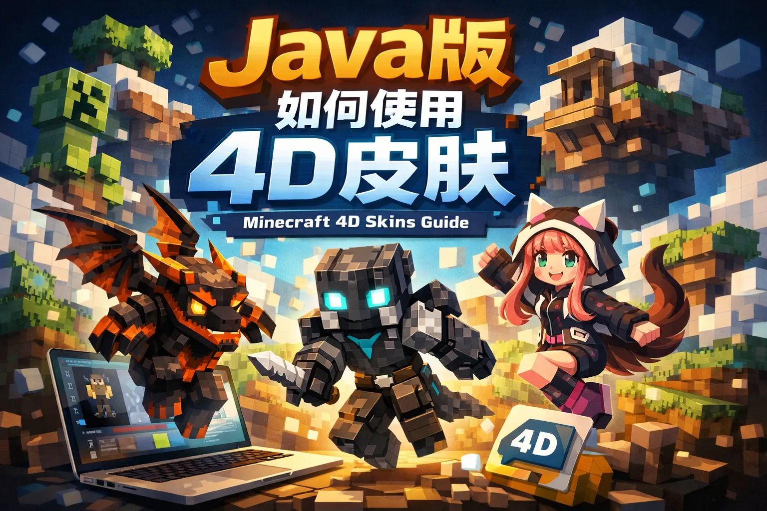 java版如何使用4d皮肤