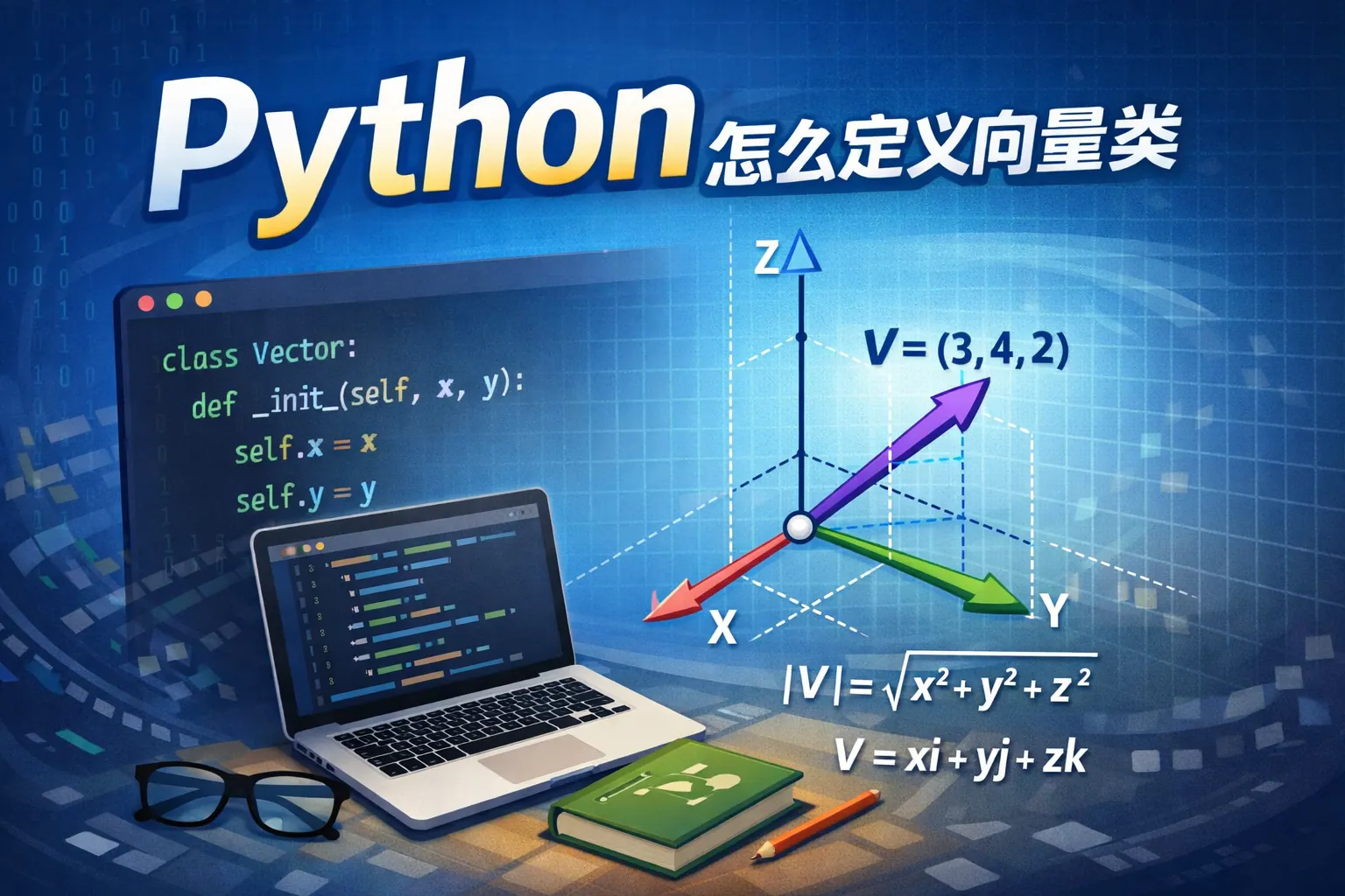 python怎么定义向量类