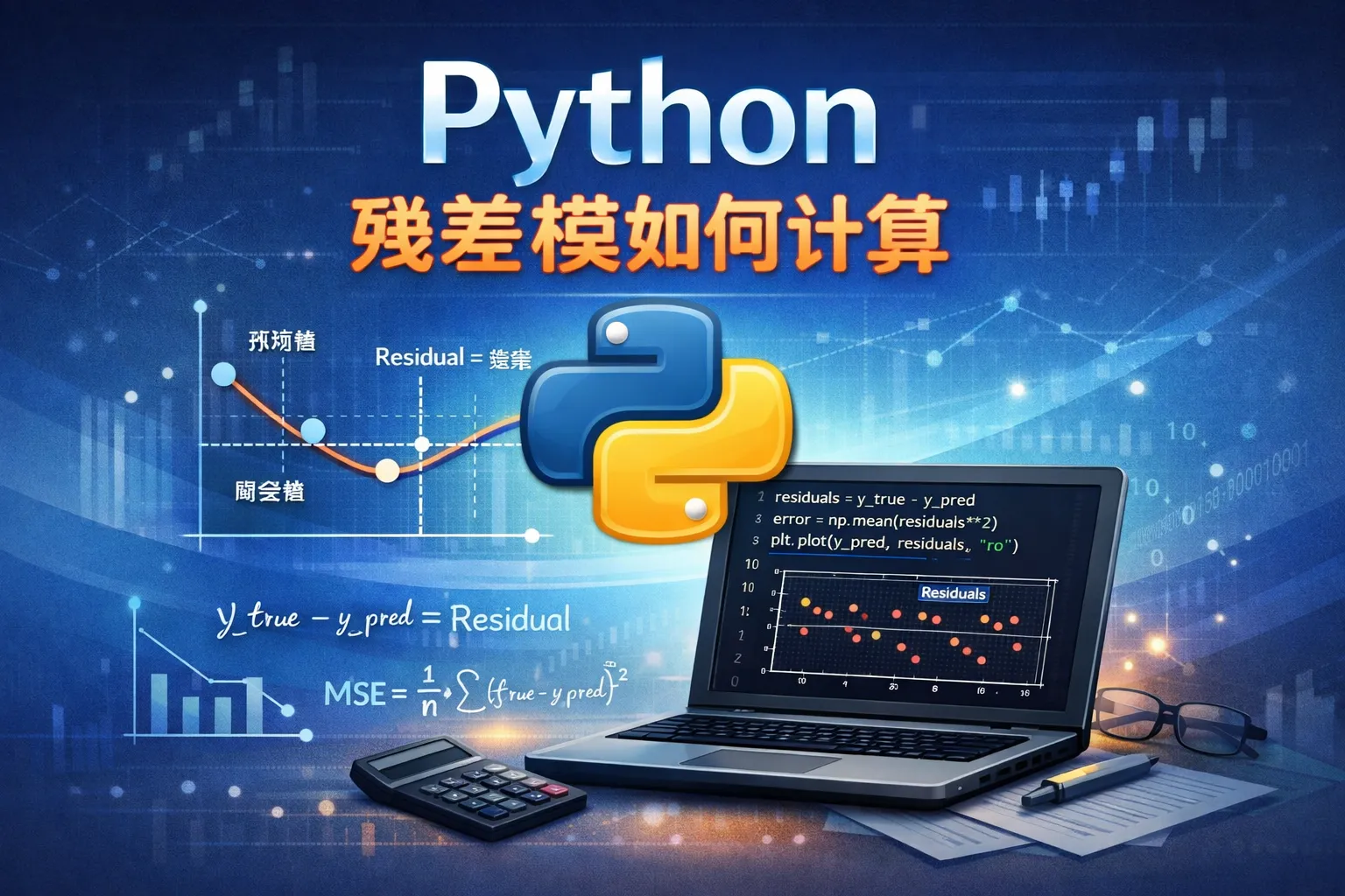 python残差模如何计算