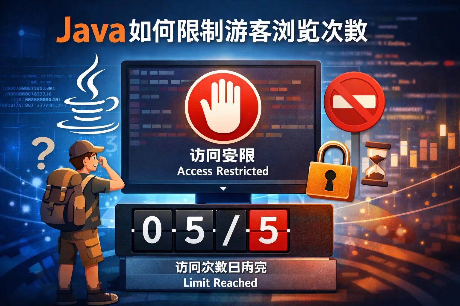 java如何限制游客浏览次数