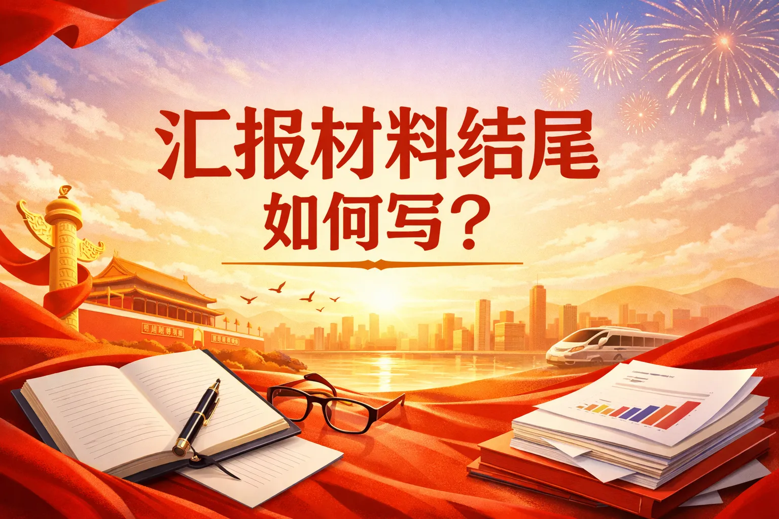 汇报材料结尾如何写