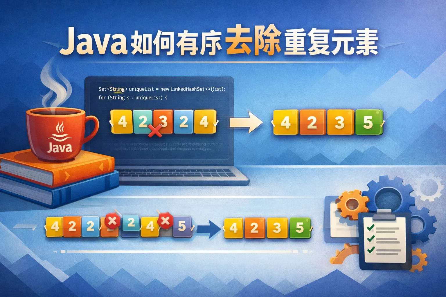 java如何为序去除重复元素