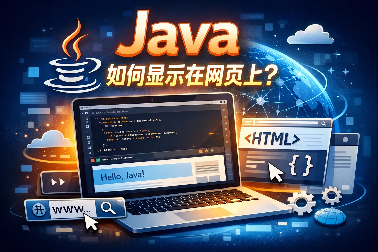 做的java如何显示在网页上