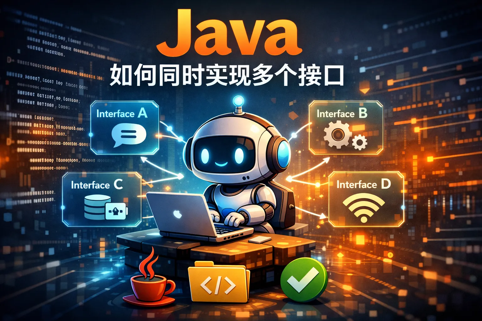 java如何同时实现多个接口