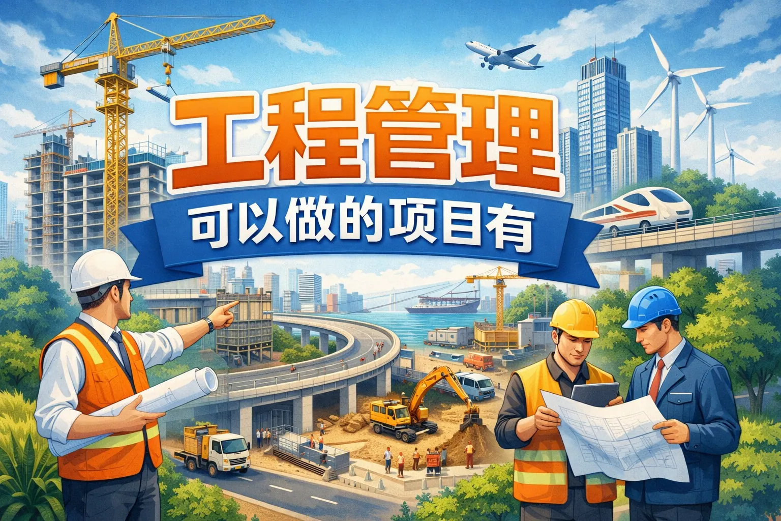 工程管理可以做的项目有