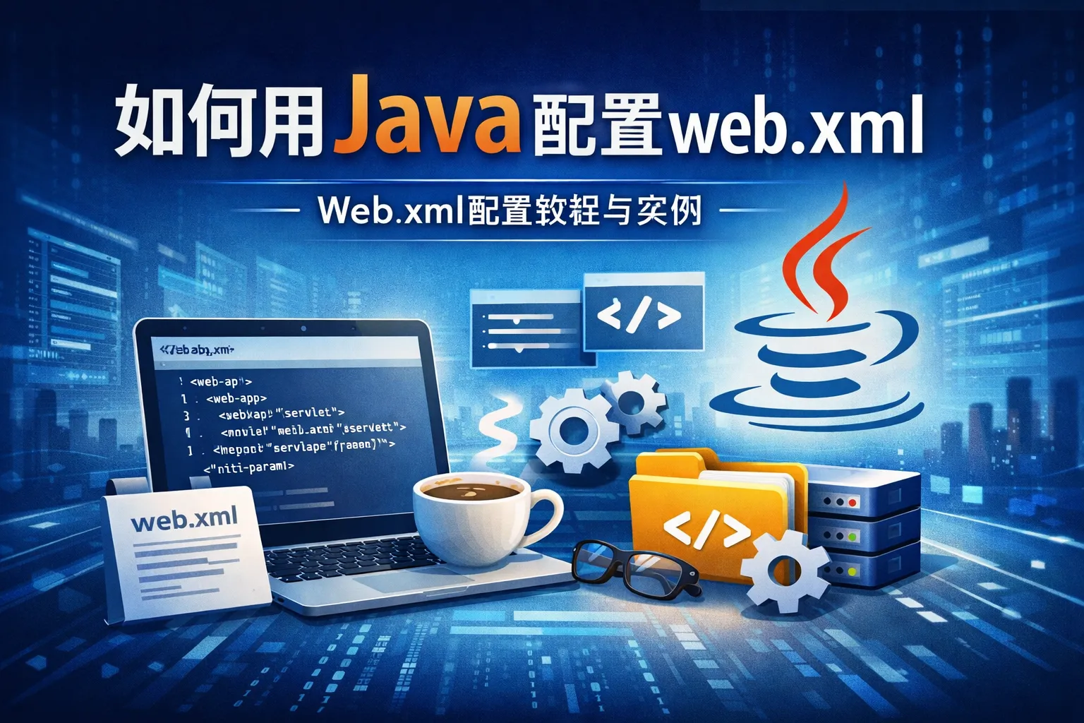 如何用java配置web.xml