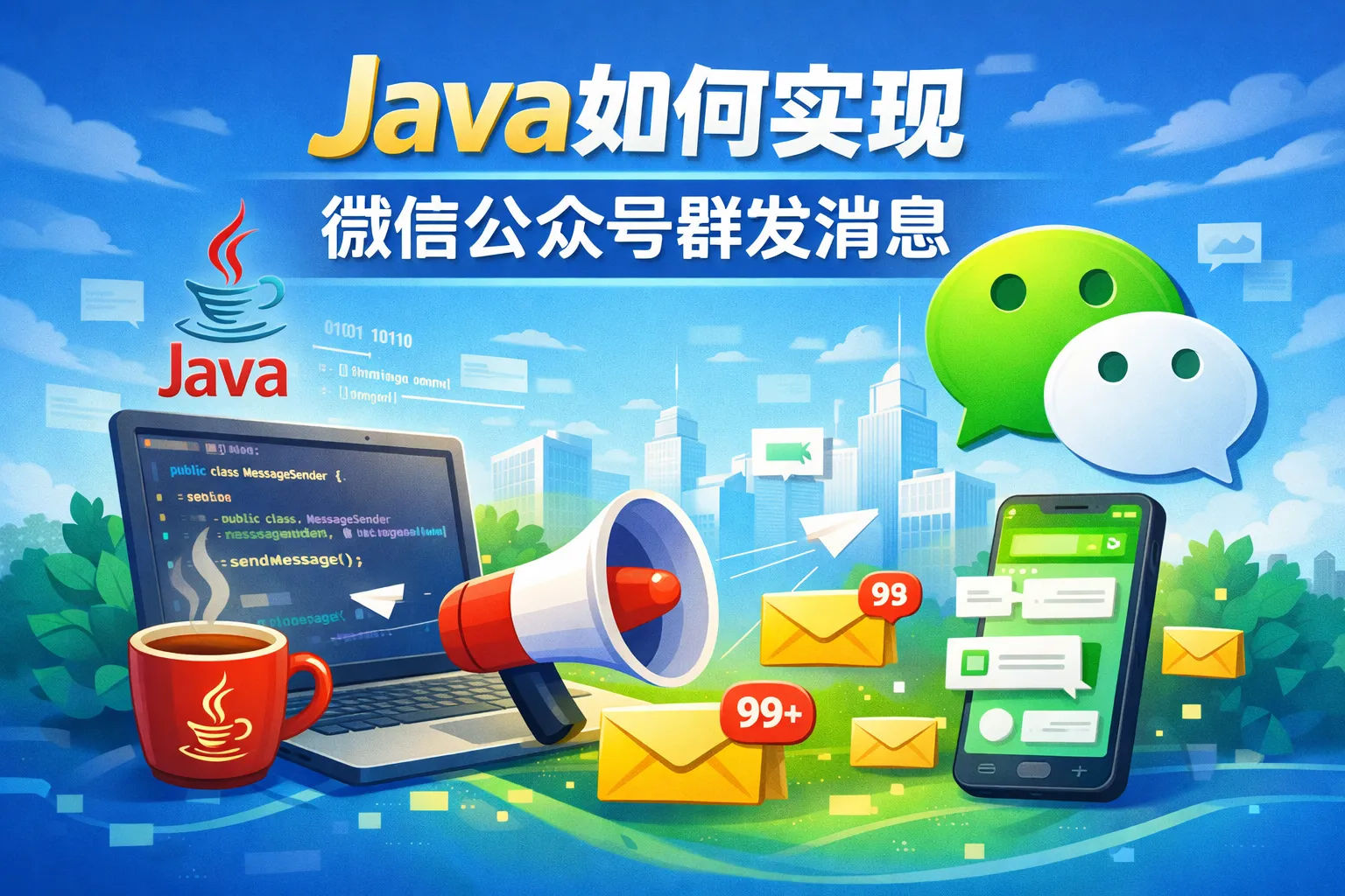java如何实现微信公众号群发消息