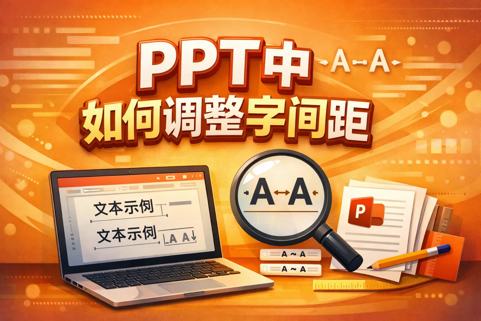 ppt中如何调整字间距