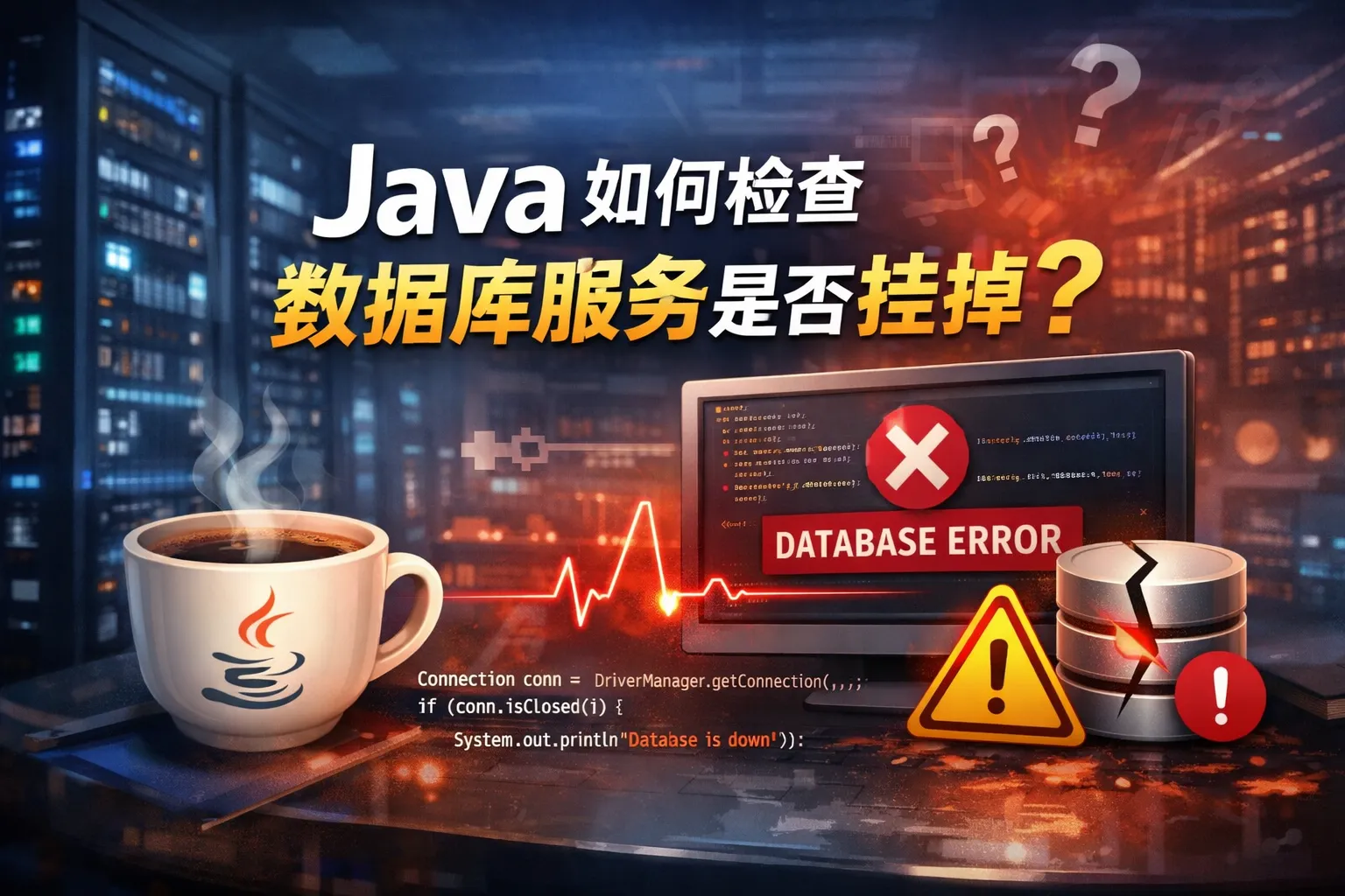 java 如何检查数据库服务是否挂掉