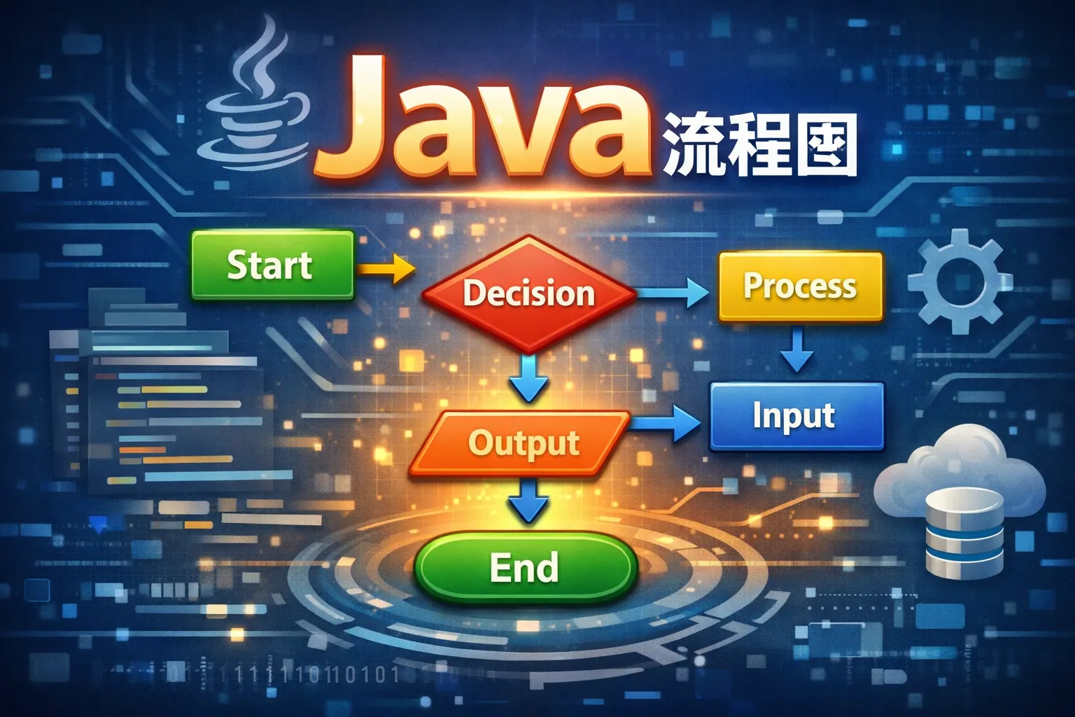 java流程图中包含的图形有