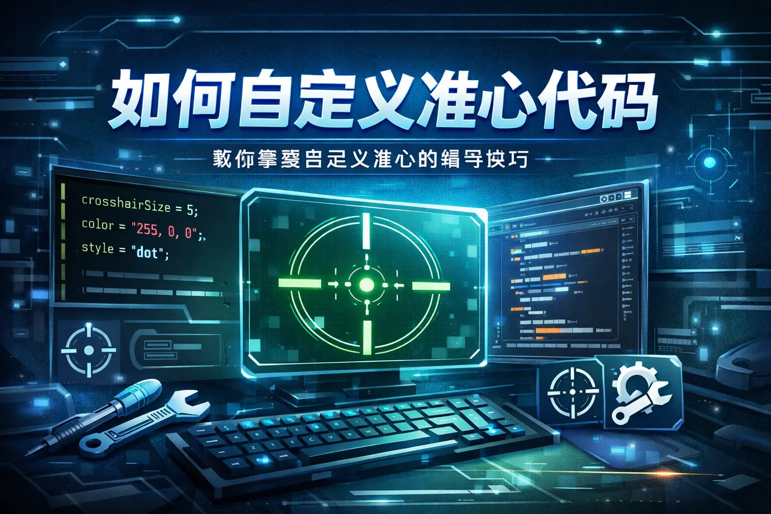 如何自定义准心代码