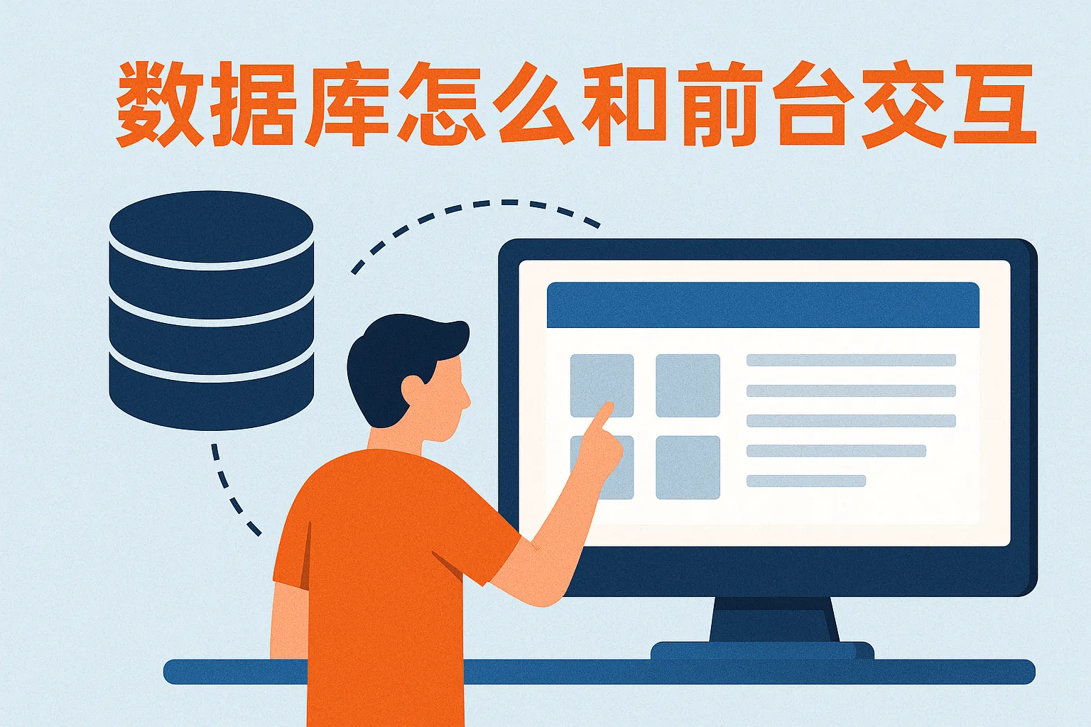 数据库怎么和前台交互