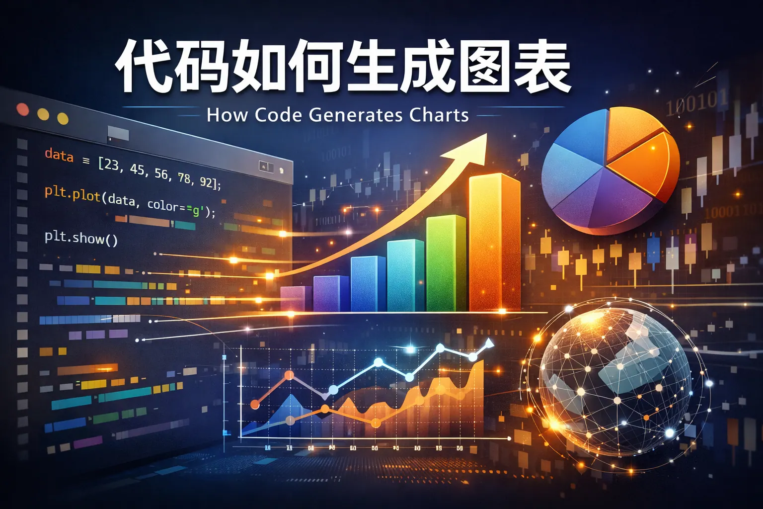 代码如何生成为图表