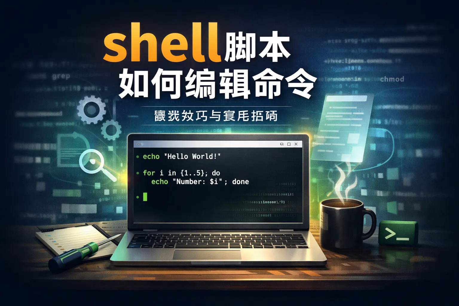 shell脚本如何编辑命令