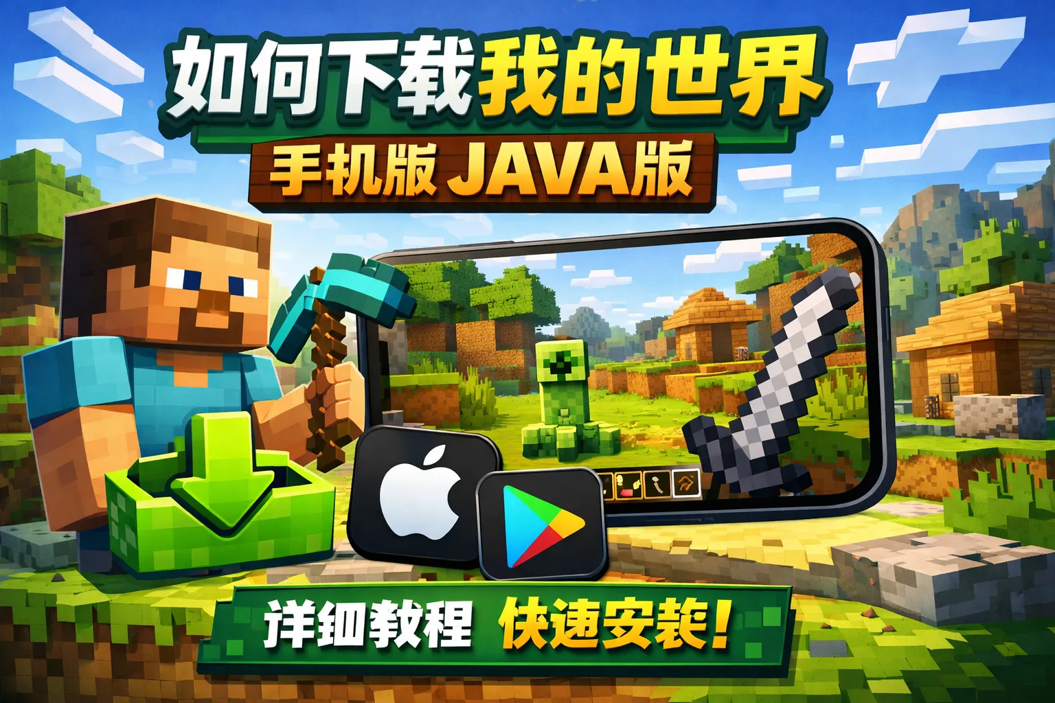 如何下载我的世界手机版java版