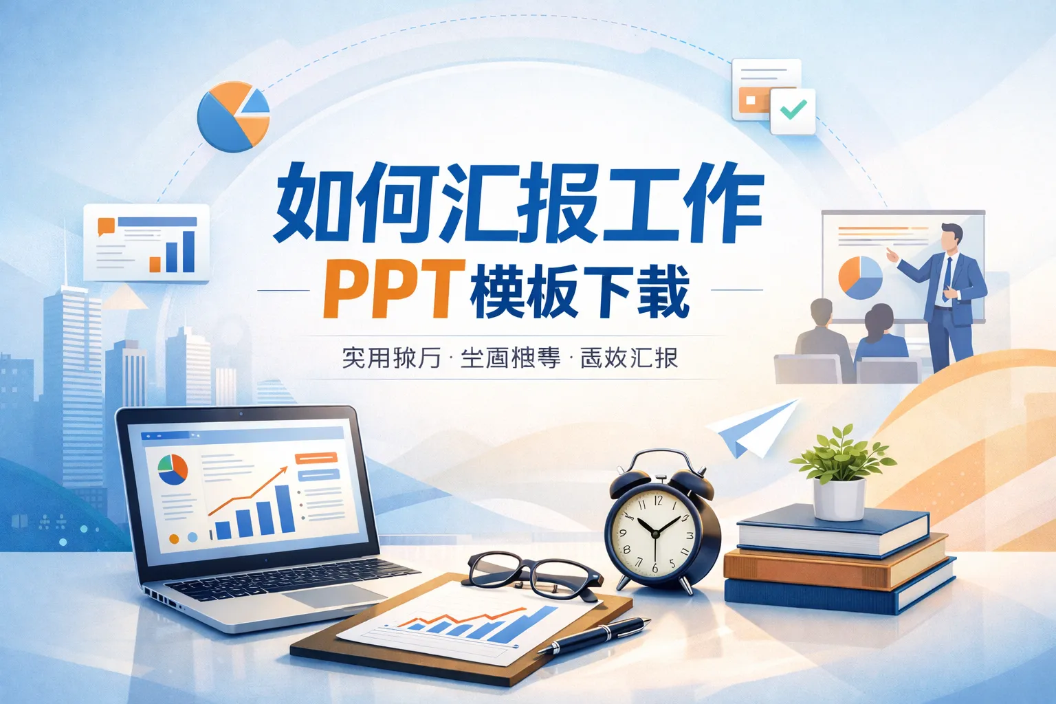 如何汇报工作ppt模板下载