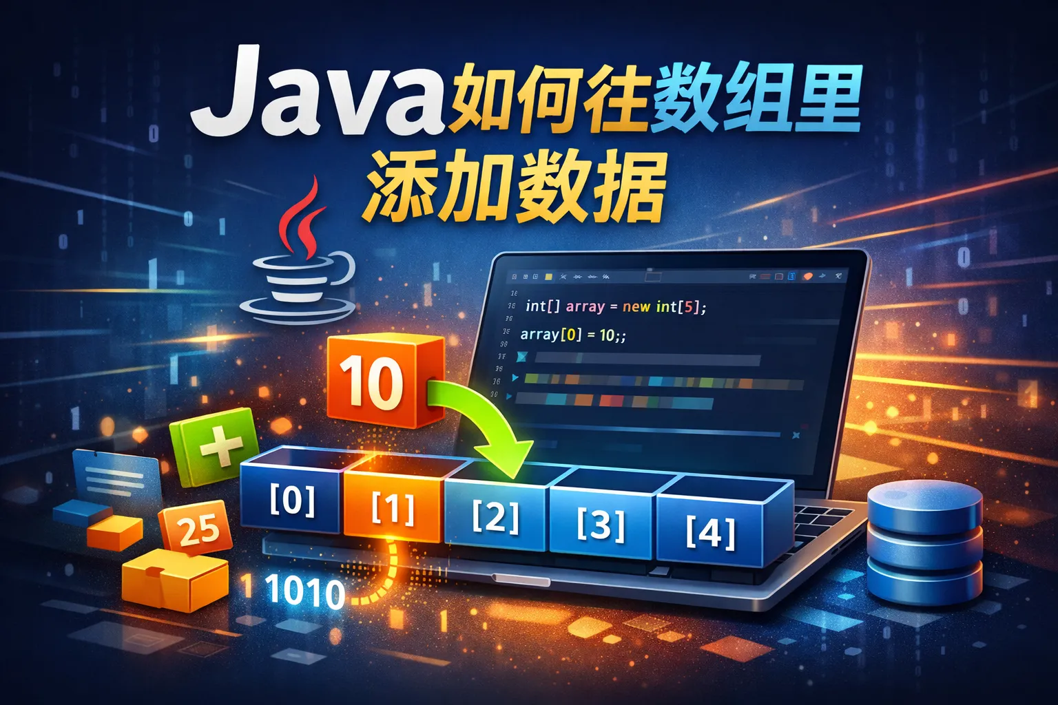 java如何往数组里添加数据