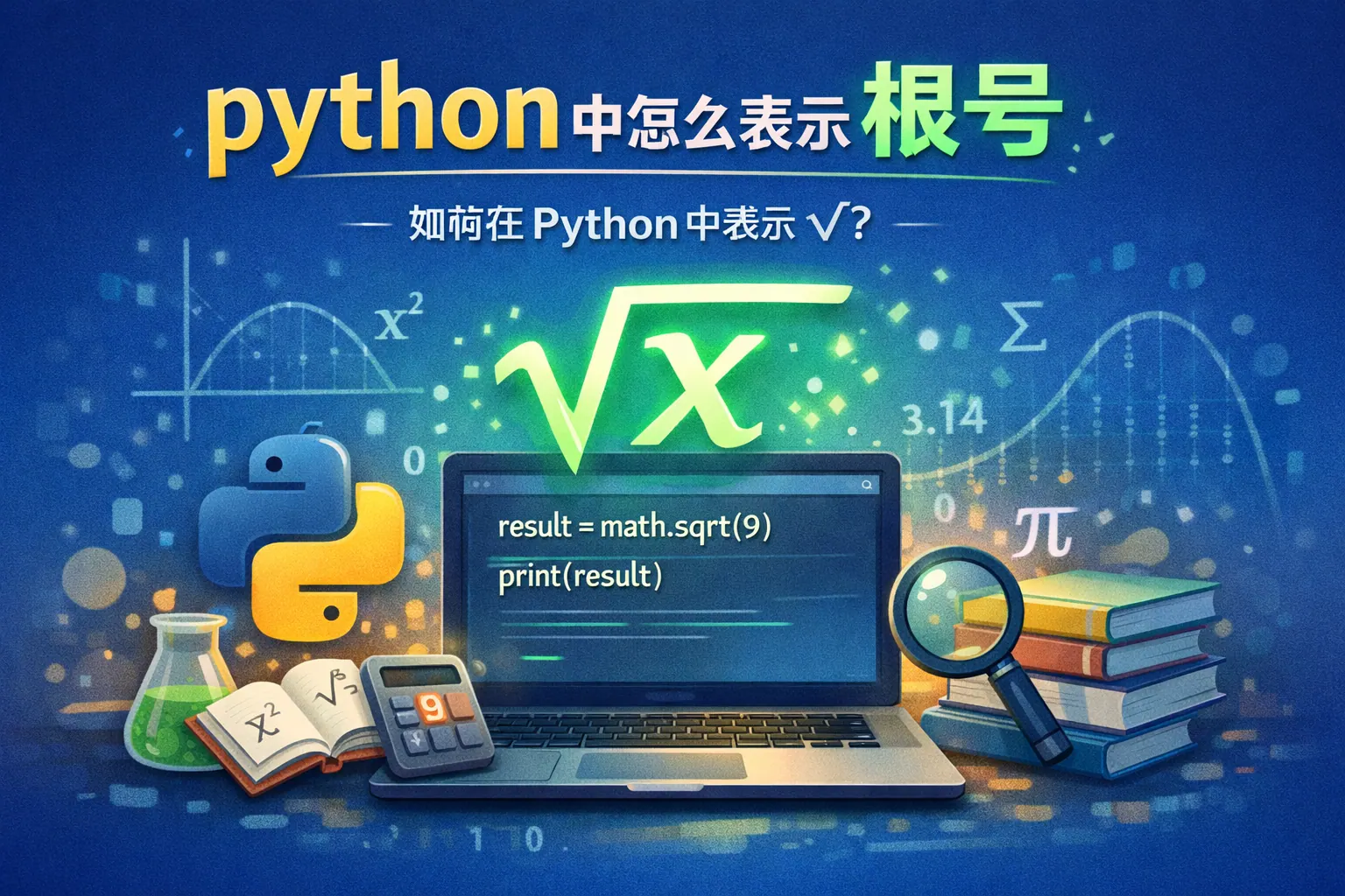 python中怎么表示根号