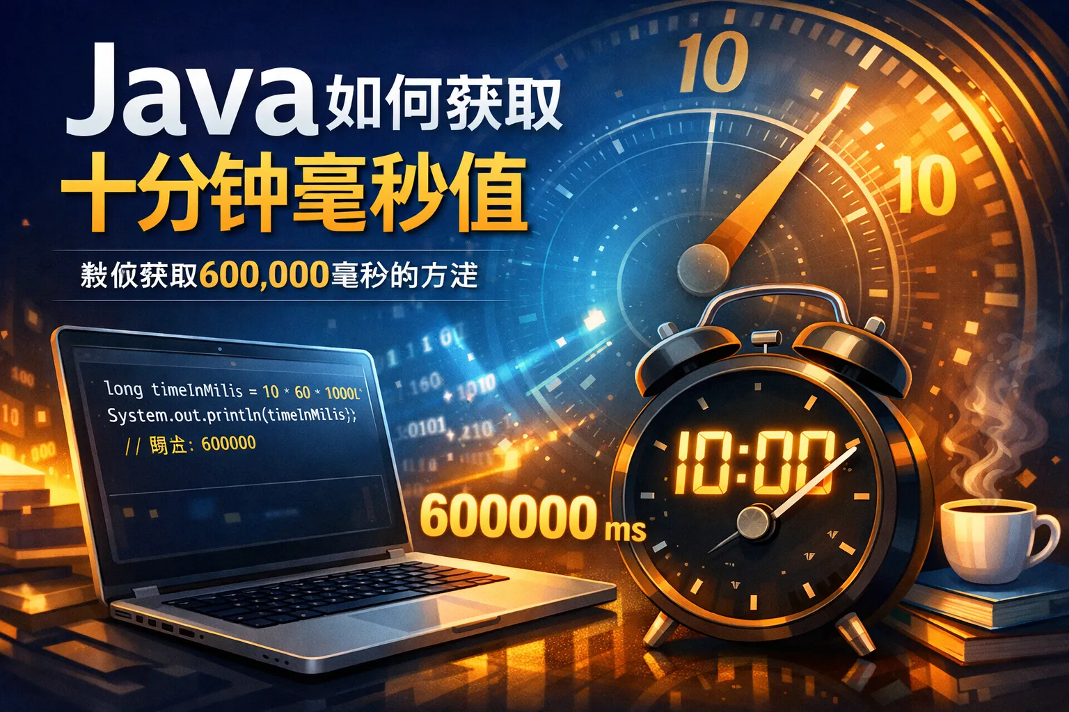 java如何获取十分钟毫秒值