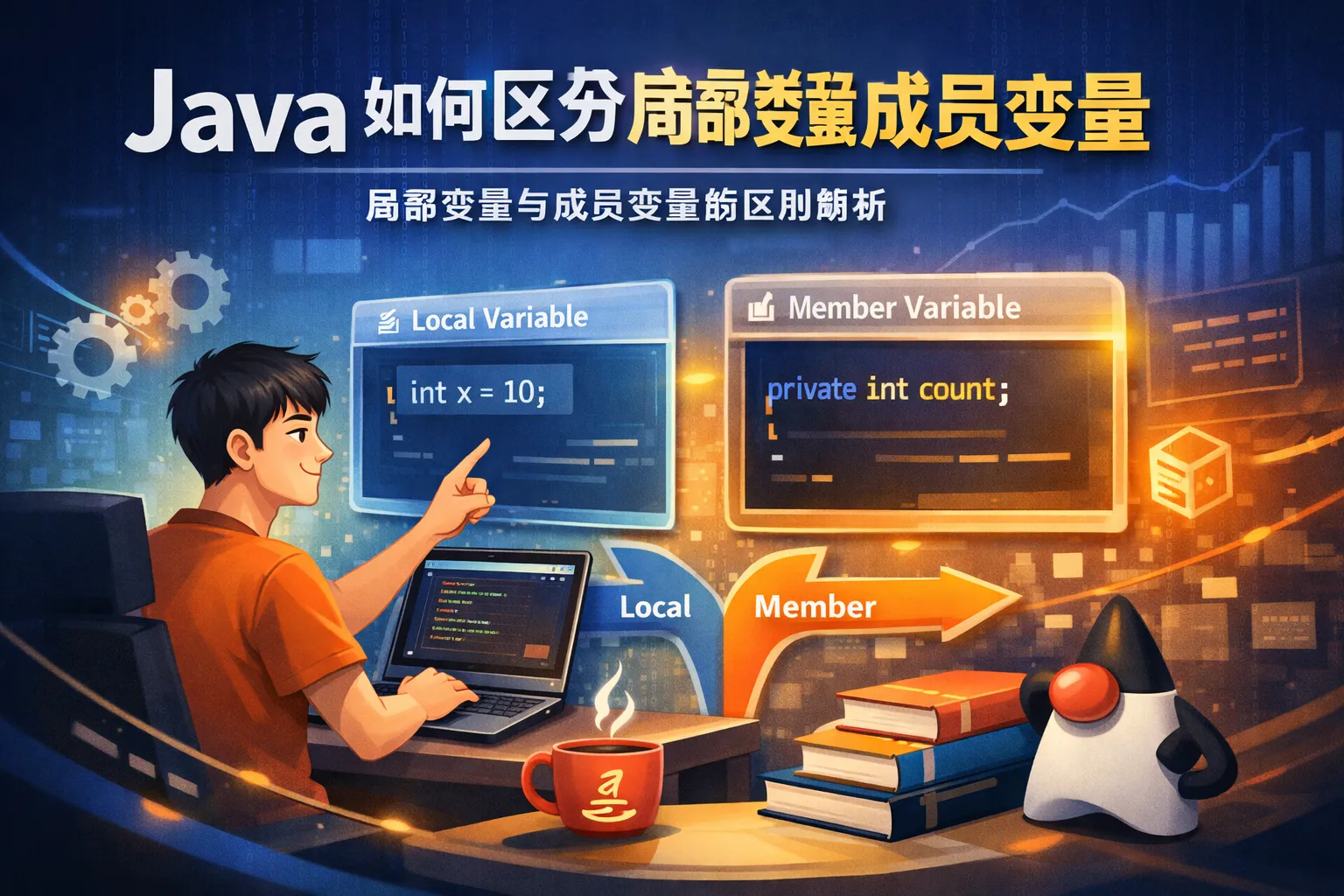 java如何区分局部变量和成员变量