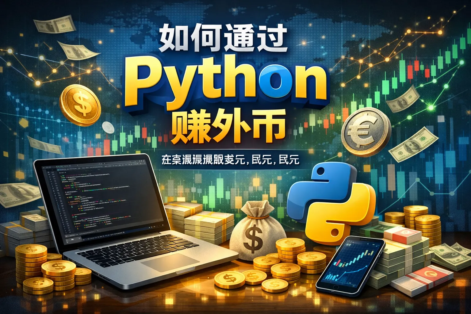 如何通过python赚外币