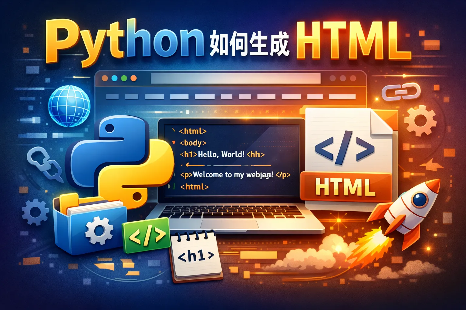 python如何生成html