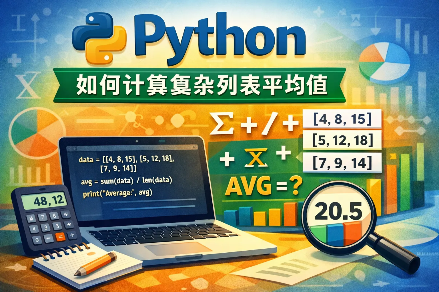 python如何计算复杂列表平均值