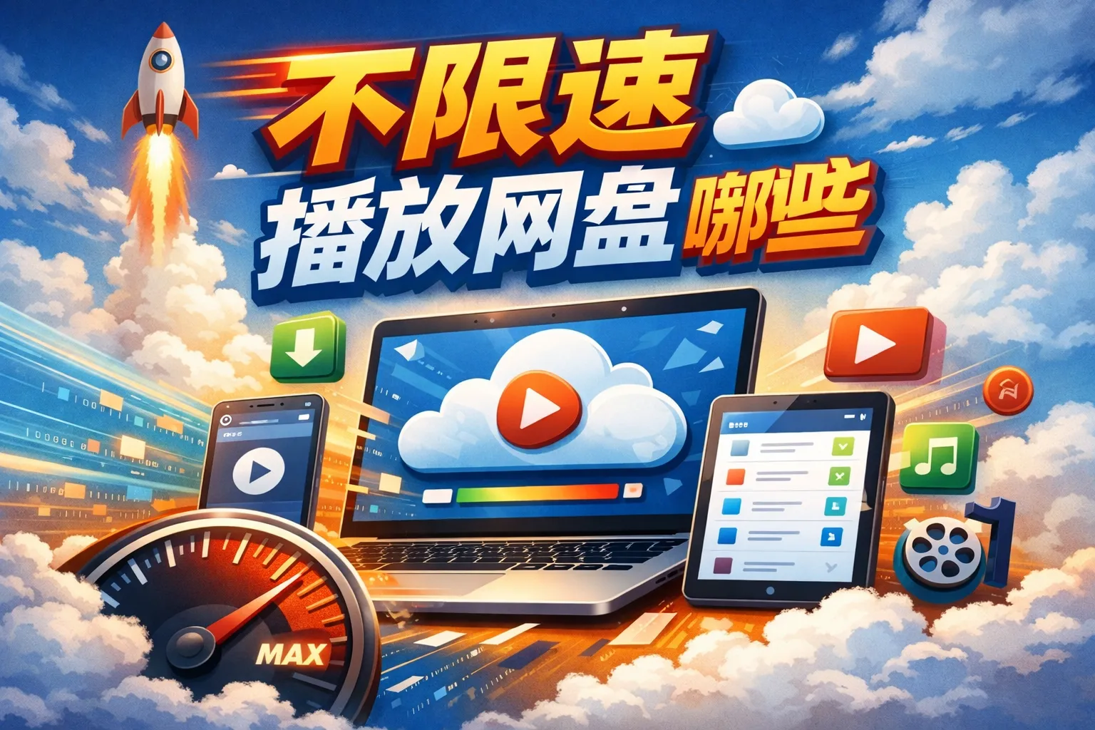 不限速播放网盘有哪些