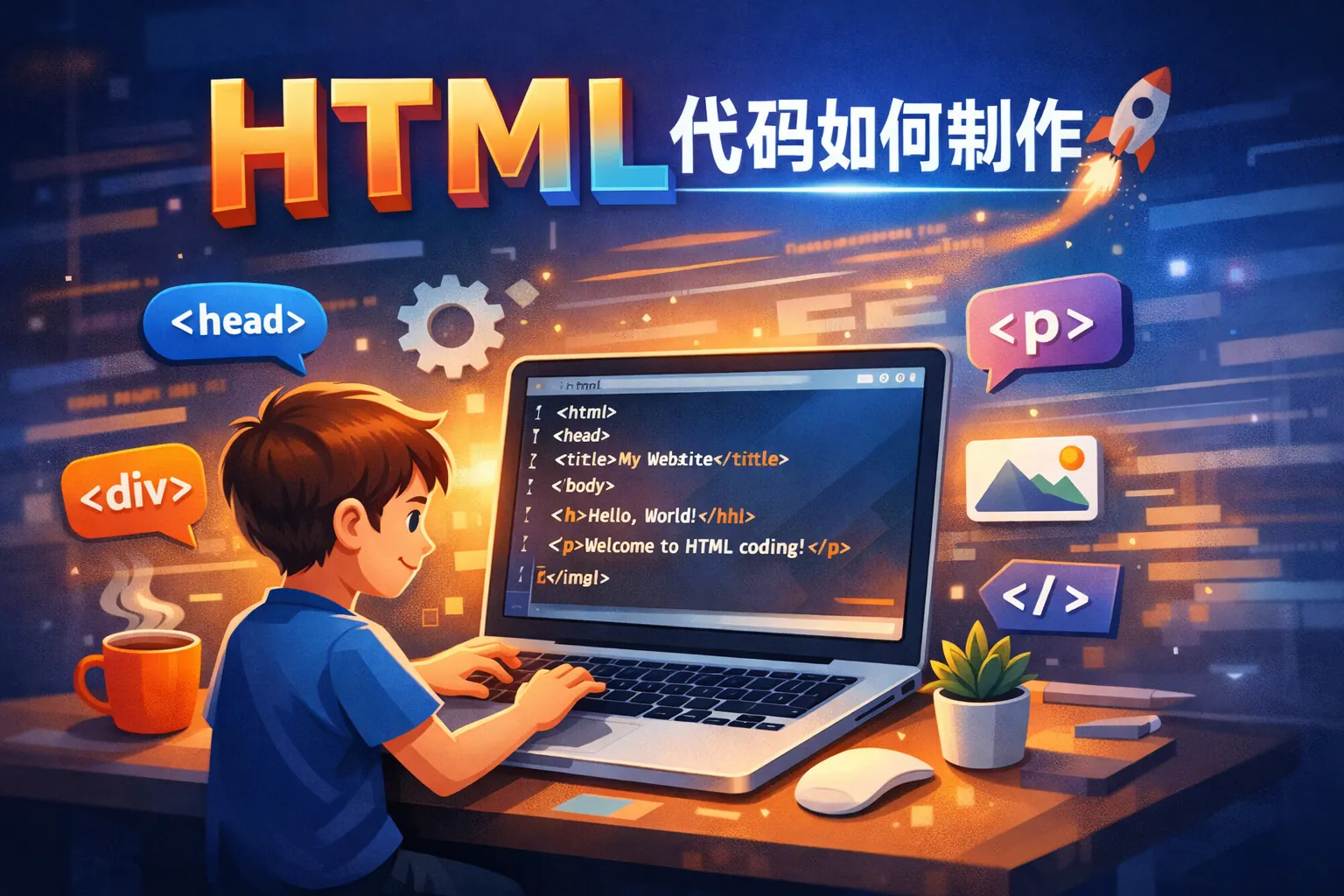 html代码如何制作
