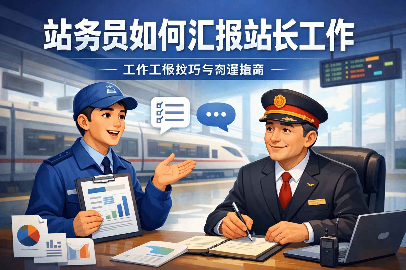站务员如何汇报站长工作