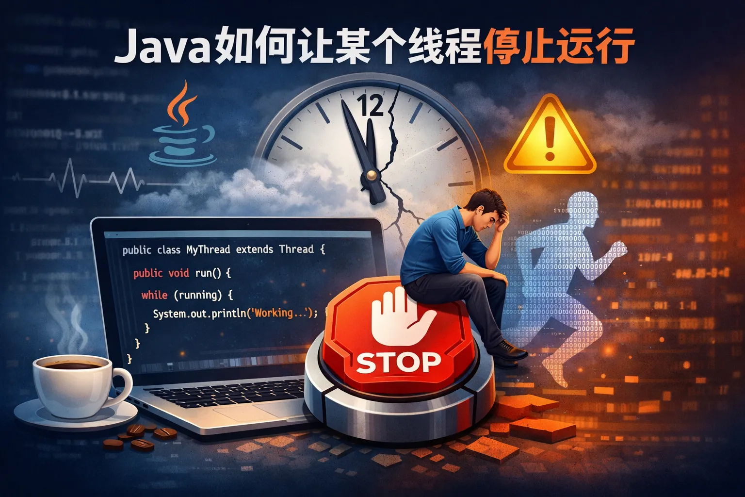 java如何让某个线程停止运行