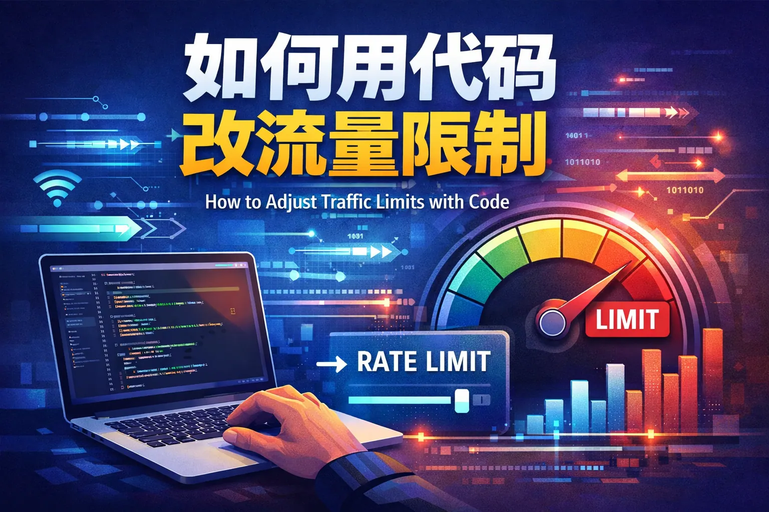 如何用代码改流量限制