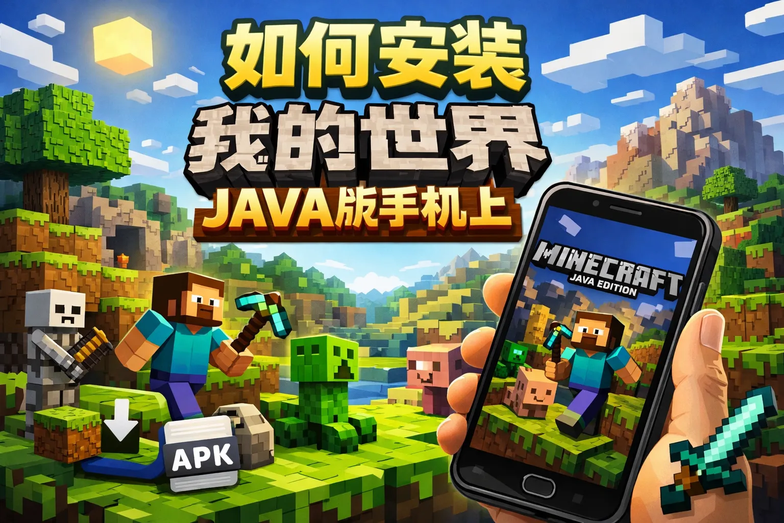 如何安装我的世界java版手机上