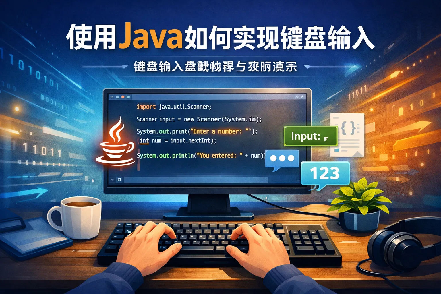 使用java如何实现键盘输入