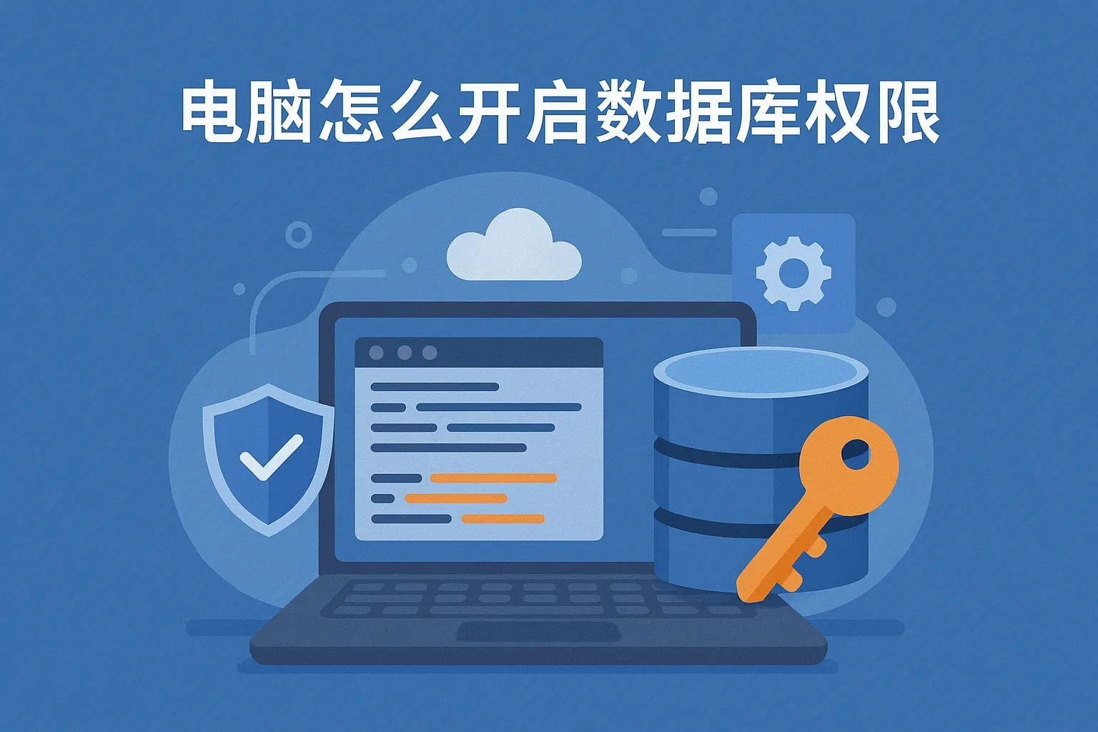 电脑怎么开启数据库权限