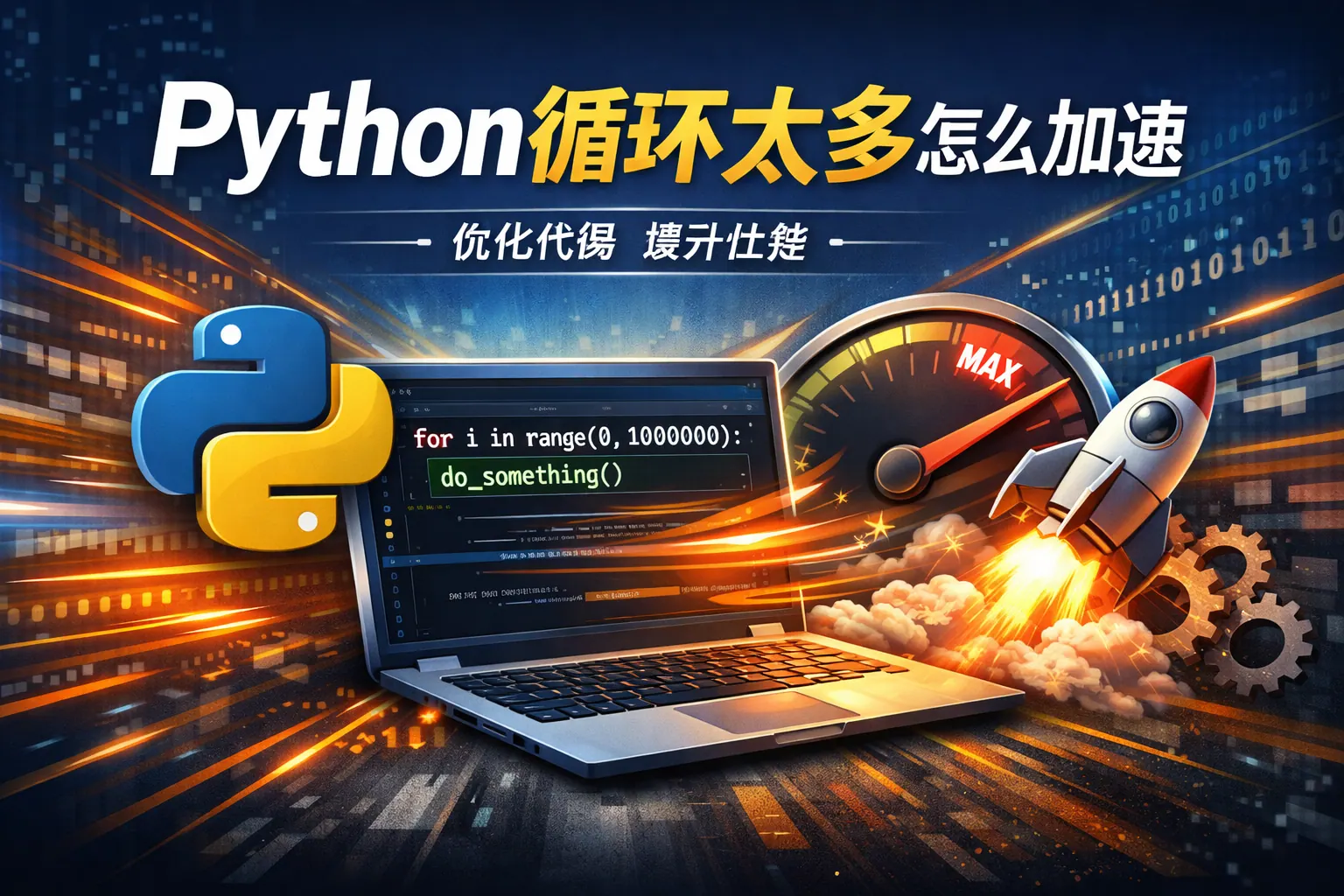 python循环太多怎么加速