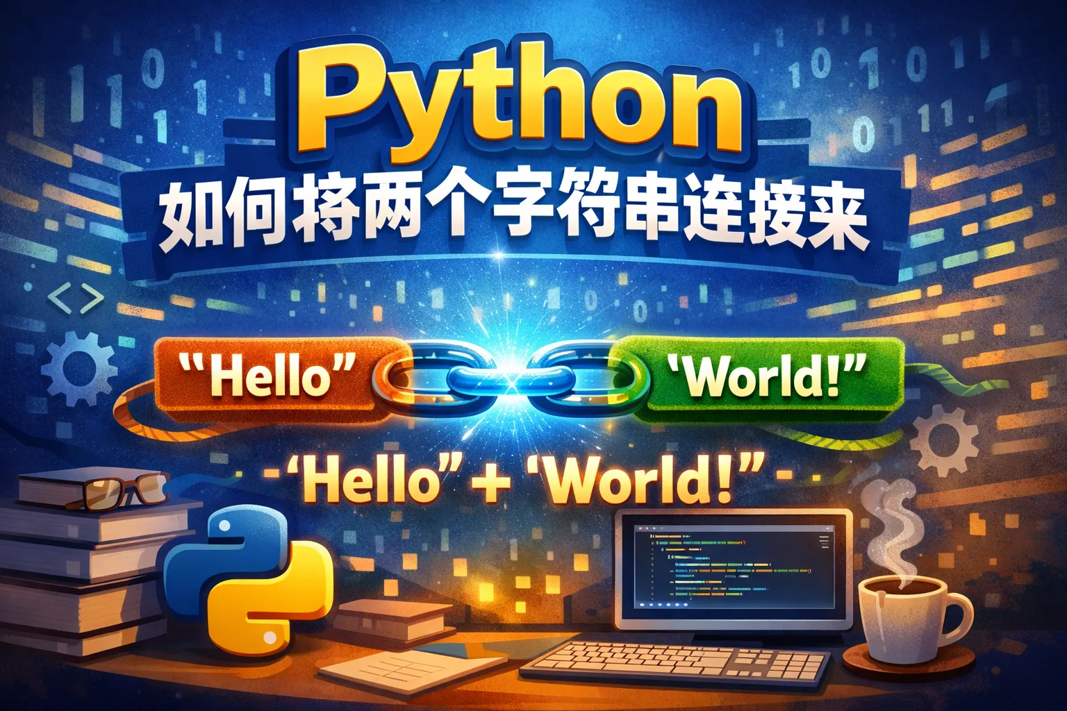 python如何将两个字符串连接起来