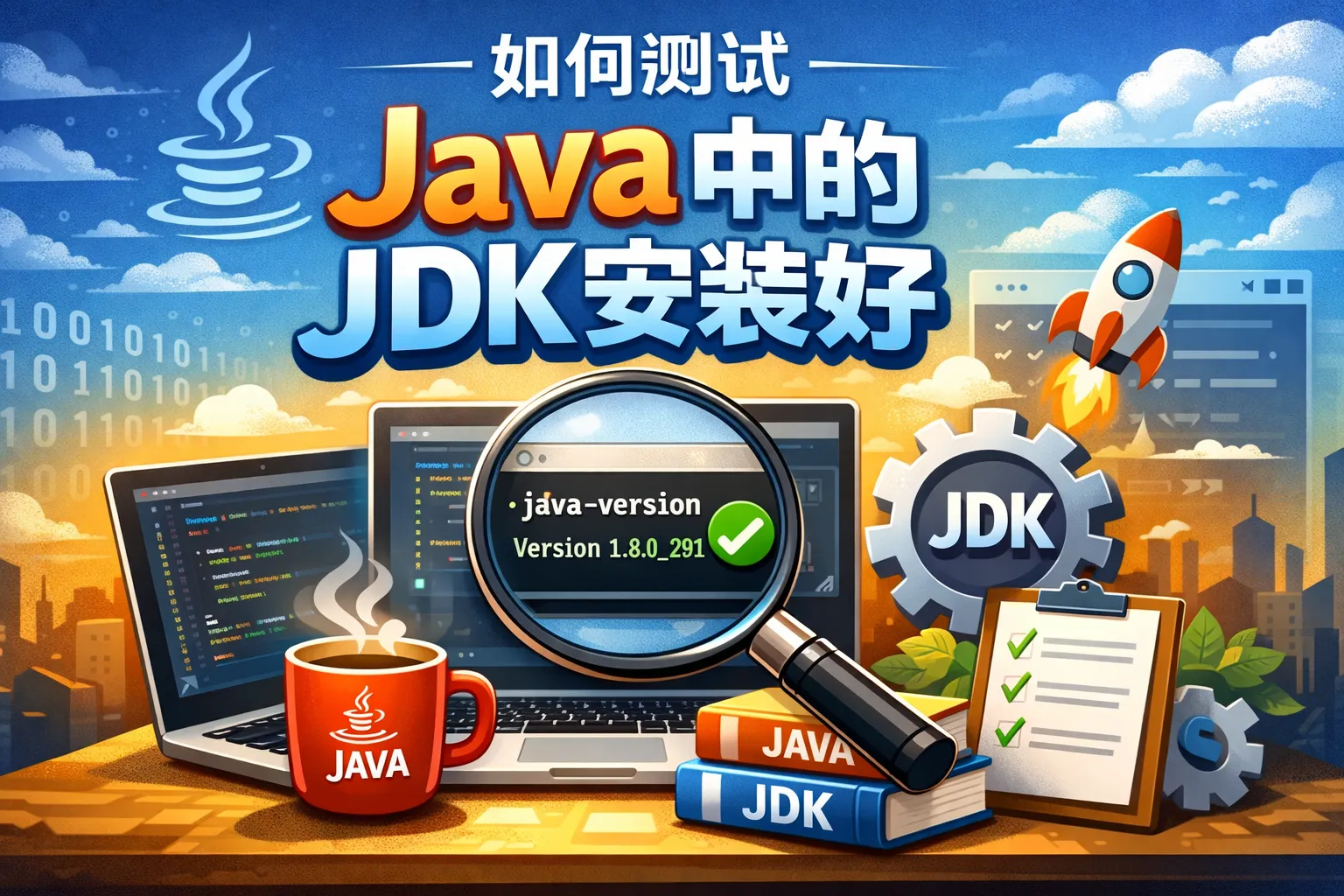 如何测试java中的jdk安装好