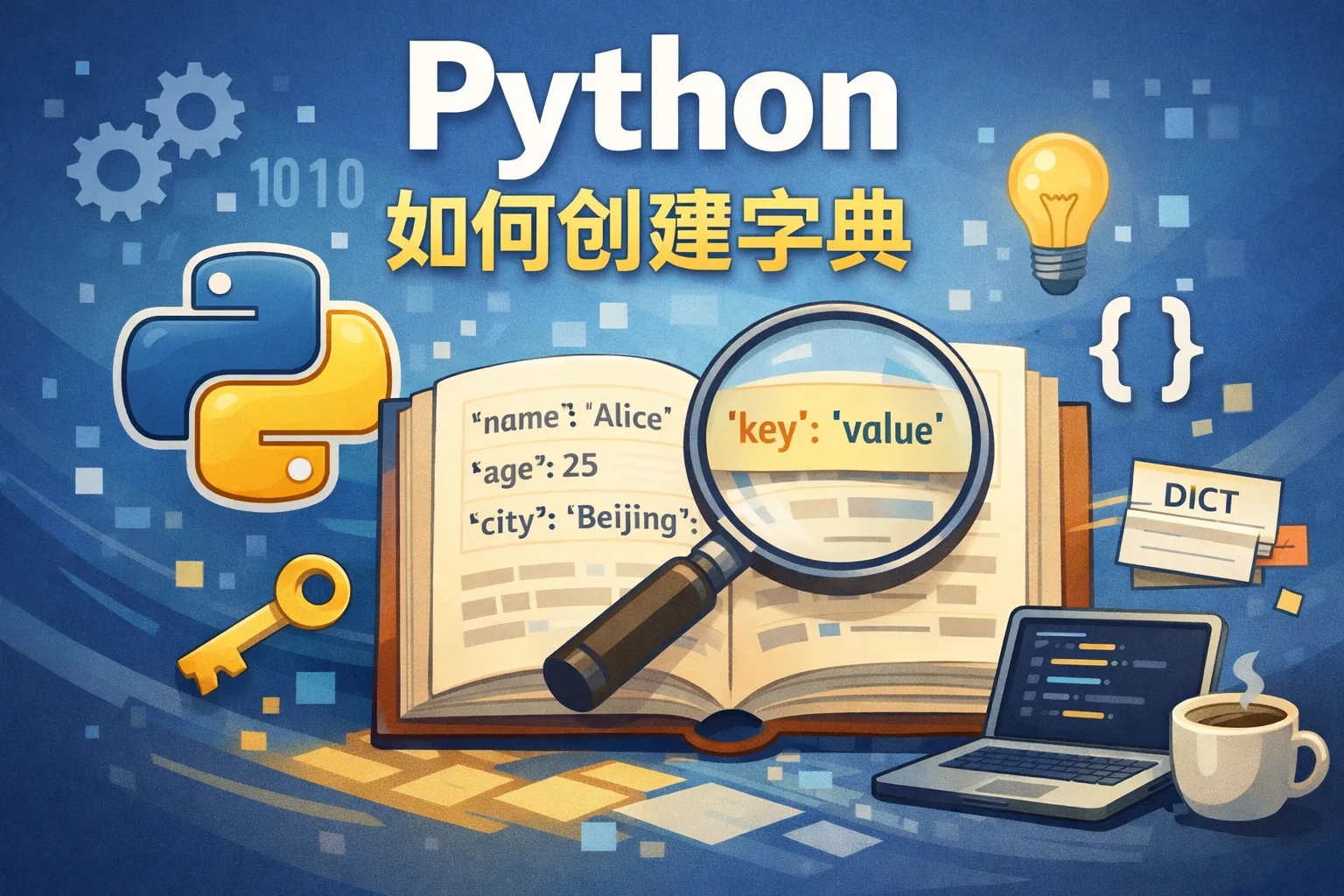 python 如何创建字典