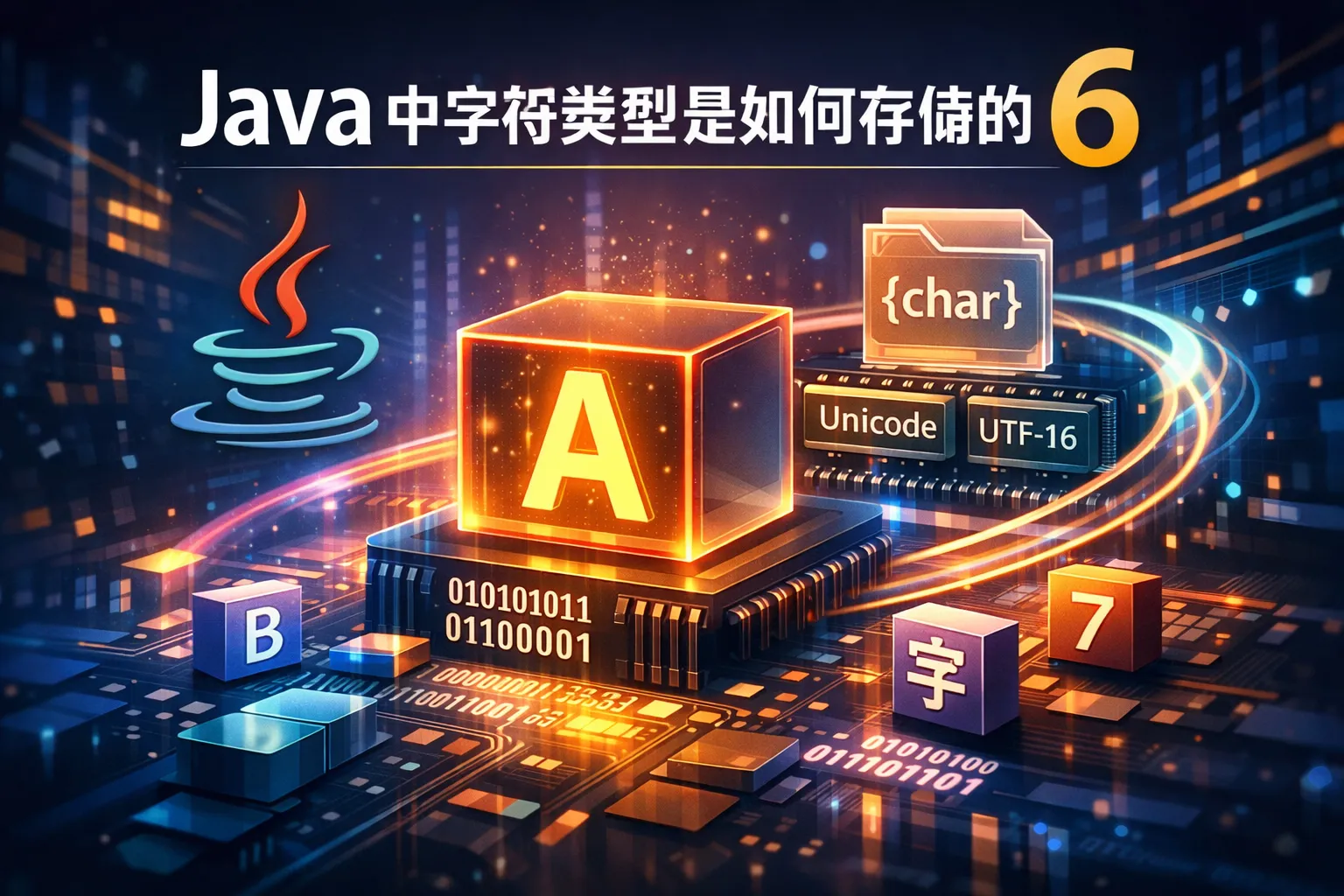 java中字符类型是如何存储的6