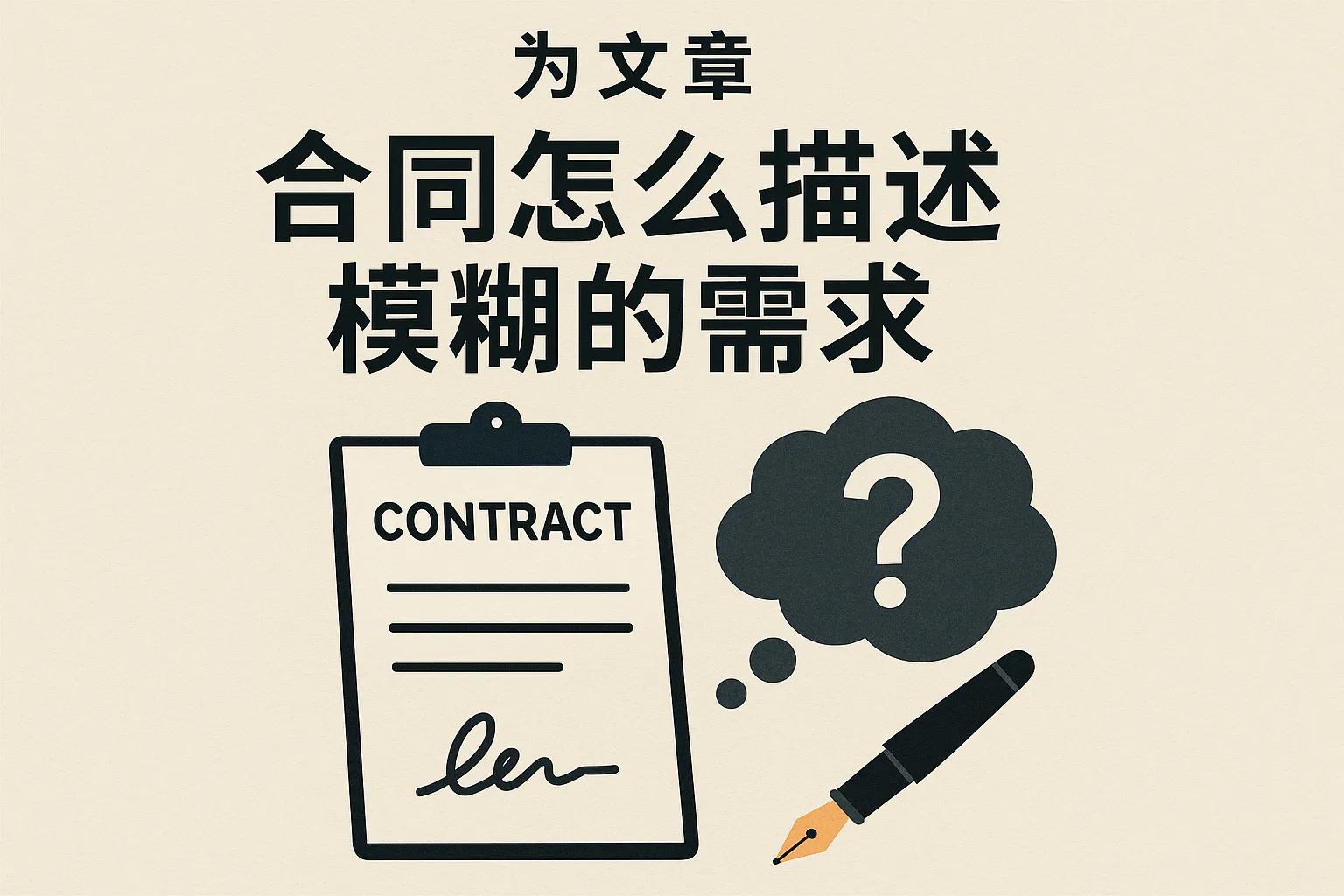 合同怎么描述模糊的需求