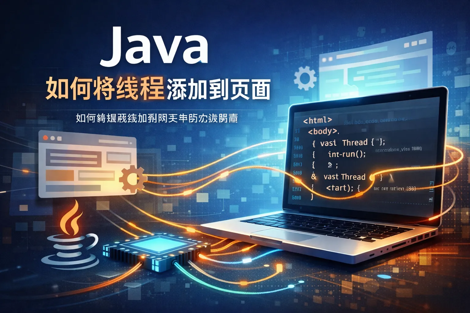 java如何将线程添加到页面