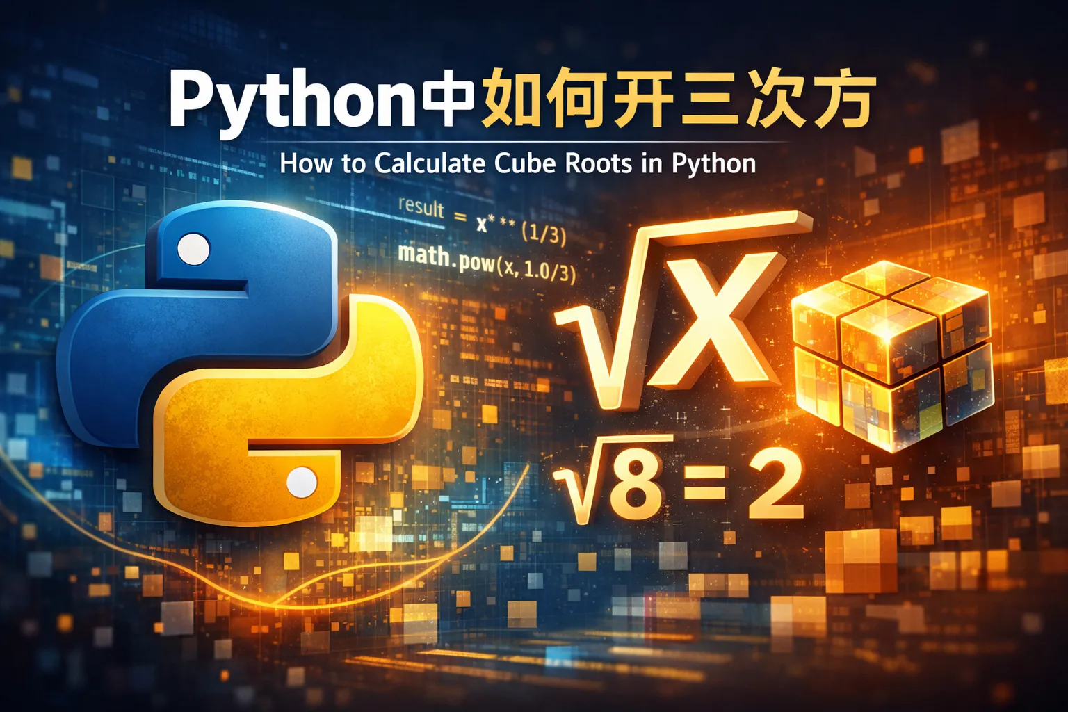 python中如何开三次方