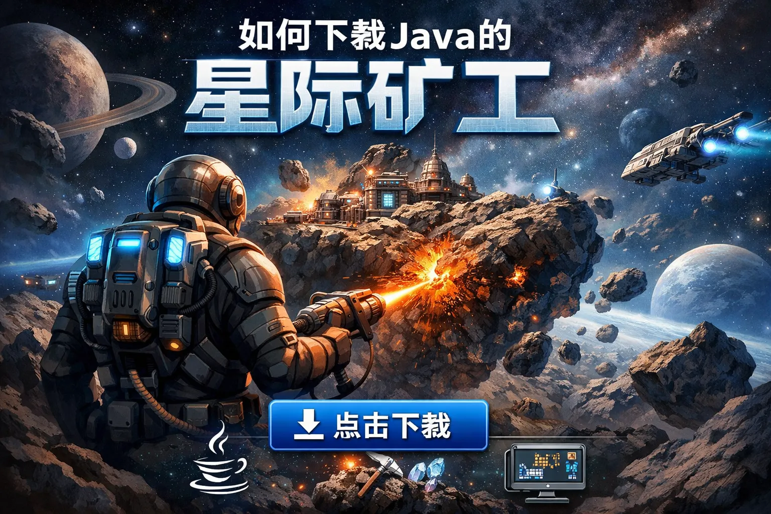 如何下载java的星际矿工