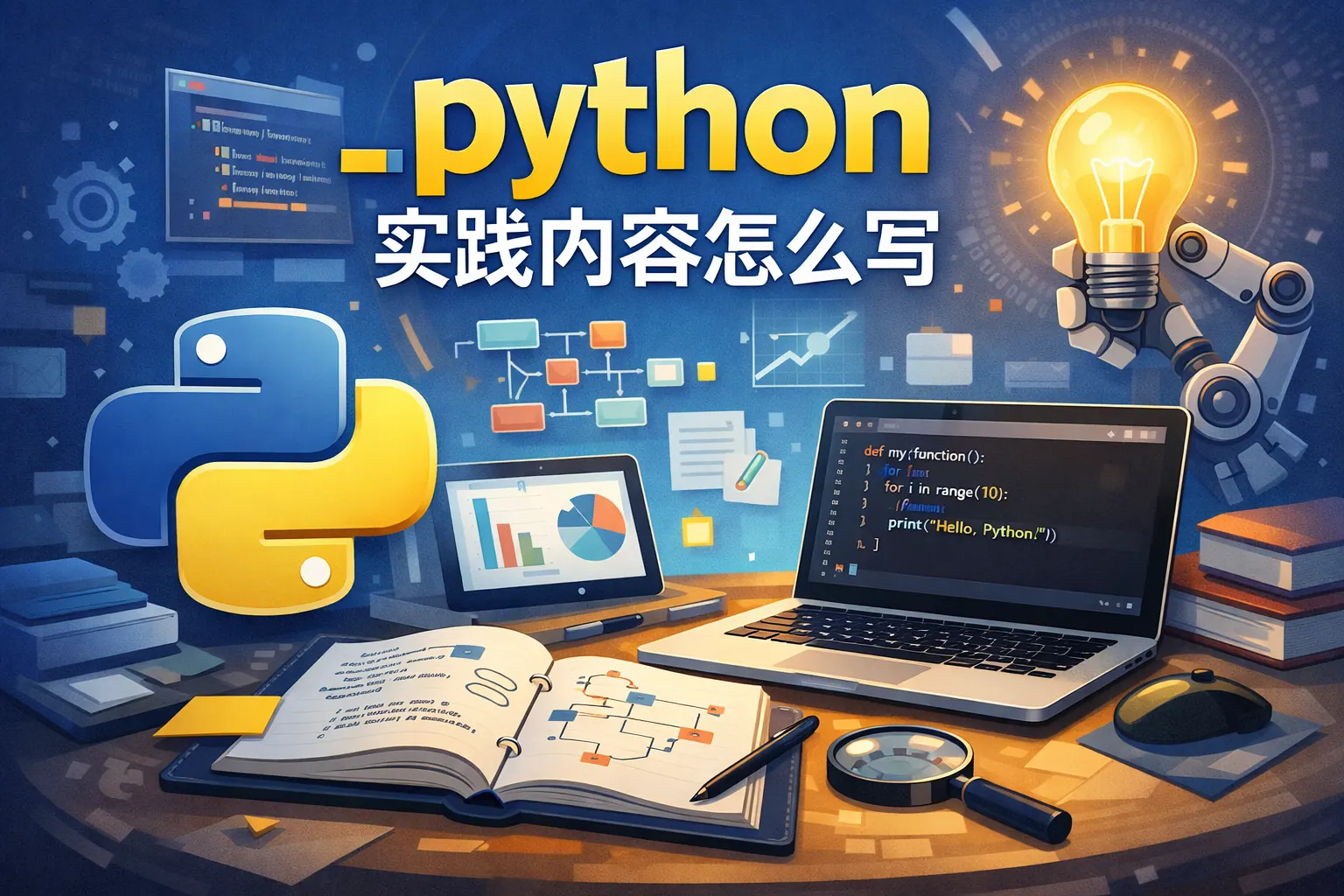 _python实践内容怎么写